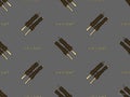 Roast Beef seamless pattern on gray background