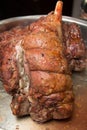 Roast beef cuisine on dish