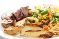 Roast beef dish Royalty Free Stock Photo