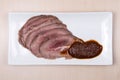 Roast beef with gravy Royalty Free Stock Photo