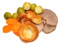 Roast Beef Meal Royalty Free Stock Photo