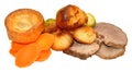 Roast Beef Meal Royalty Free Stock Photo