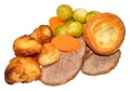 Roast Beef Meal Royalty Free Stock Photo