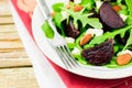 Roast Beet, Almond, Feta and Rocket Salad Royalty Free Stock Photo