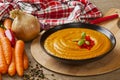 Roast Carrot Soup Royalty Free Stock Photo