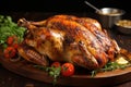 Roast chicken grilled. Generate Ai Royalty Free Stock Photo
