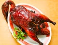 Roast duck traditional chinese cuisine Royalty Free Stock Photo