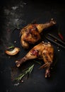 Roast Gourmet Chicken Legs with Garlic and Rosemary