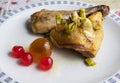 Roast guinea fowl with Cremona mustard