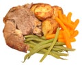 Roast Lamb Meal Royalty Free Stock Photo