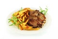 Roast lamb with potatoes Royalty Free Stock Photo