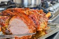 Roast leg of lamb Royalty Free Stock Photo