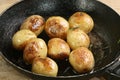 Roast new potatoes Royalty Free Stock Photo