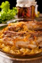 Roast Pork Ribs with Cabbage