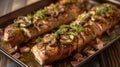 Roast Pork Tenderloin With Mushrooms, AI generated