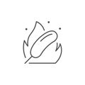 Roast sausage line outline icon