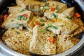 Roast tofu with chili Royalty Free Stock Photo