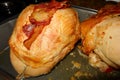 Roast Turkey Crown covered in Bacon