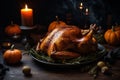 Wallpaper of Roast Turkey Halloween Theme