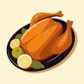 Roast turkey, traditional Thanksgiving Day dish