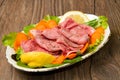 Roastbeef with salad Royalty Free Stock Photo