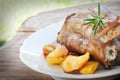 Roasted and baked Veal