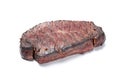 Roasted beef steak isolated on white background Royalty Free Stock Photo