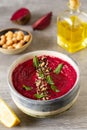 Roasted beet hummus, Vegan dip.