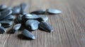 A black seeds at the table Royalty Free Stock Photo