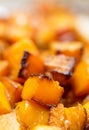 Roasted Butternut Squash Cubes Royalty Free Stock Photo