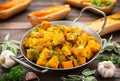 Roasted butternut squash with spices