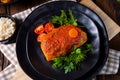 Roasted cabbage rolls with rice and minced meat according to the recipe of omas Royalty Free Stock Photo