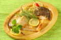 Roasted carp fillets Royalty Free Stock Photo