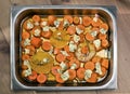 Roasted carrots with orange, garlic and thyme