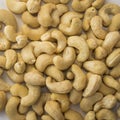 Roasted cashew nuts, top view Royalty Free Stock Photo