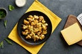 Roasted cauliflower on plate Royalty Free Stock Photo