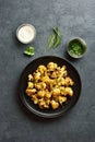 Roasted cauliflower on plate Royalty Free Stock Photo