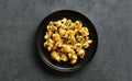 Roasted cauliflower, top view Royalty Free Stock Photo