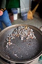 Roasted chestnuts. Color image