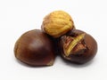 Roasted chestnuts with excluded seed