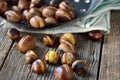 Roasted chestnuts Royalty Free Stock Photo