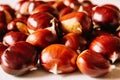 Sweet chestnuts very delicious from spain Royalty Free Stock Photo