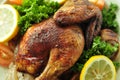 Roasted Chicken Background Delicious Western Food Royalty Free Stock Photo