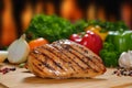 Roasted chicken breast Royalty Free Stock Photo