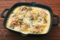 Roasted chicken with creamy sauce