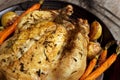 Roasted Chicken Dinner Royalty Free Stock Photo