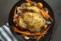 Roasted Chicken Dinner Royalty Free Stock Photo
