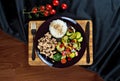Roasted Chicken with grilled vegetables Royalty Free Stock Photo