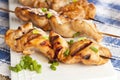 Roasted Chicken Kebab Royalty Free Stock Photo