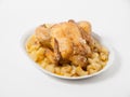 Roasted Chicken with potatos Royalty Free Stock Photo